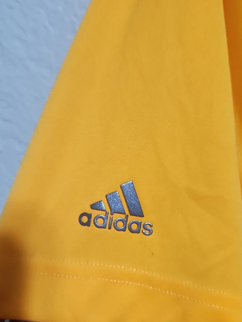 adidas Yellow Men's Soccer Jersey with Number 10